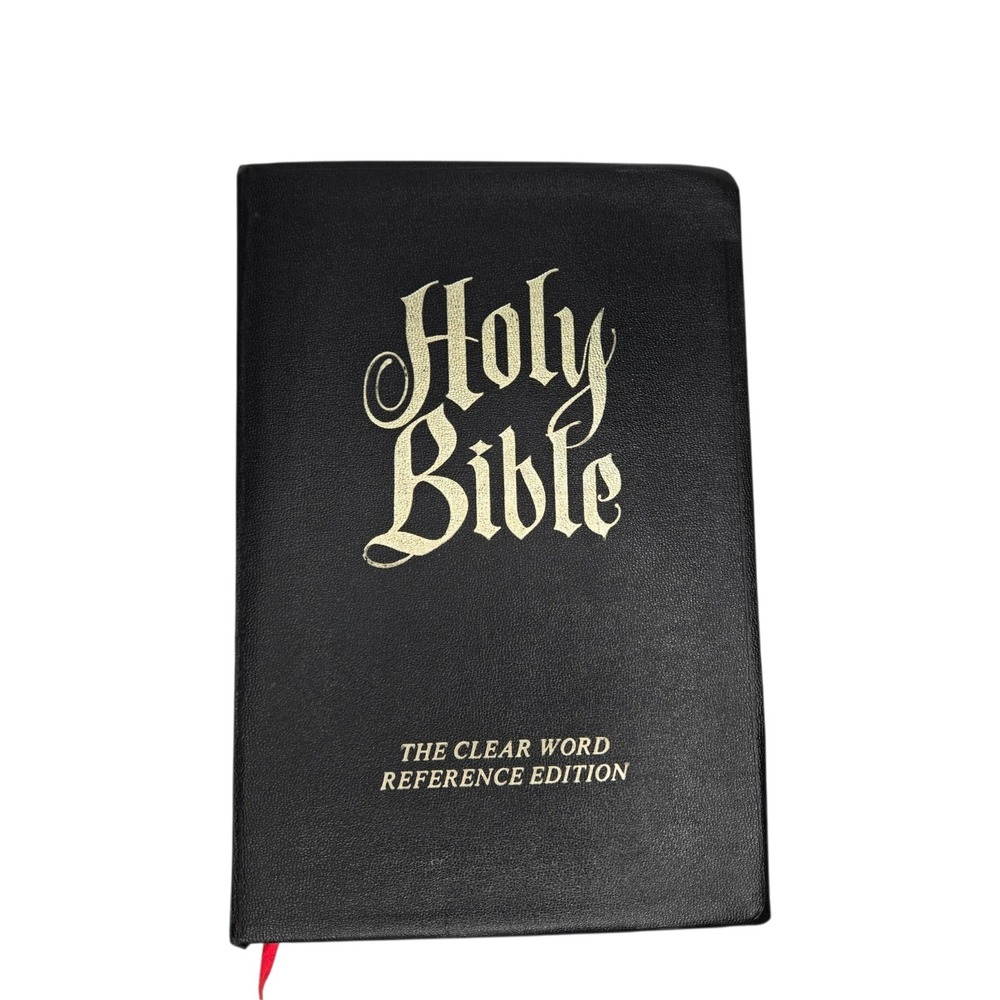 1976 Holy Bible KJV Giant Print Red Letter Clear Word Reference Vintage